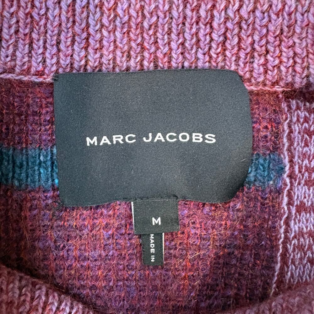 Marc Jacobs Wool Mohair Blend Patchwork Knit Swea… - image 3
